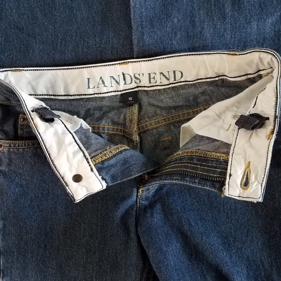 Lands End Bootcut Embroidered Rose Jeans Girls 10 - Picture 8 of 8